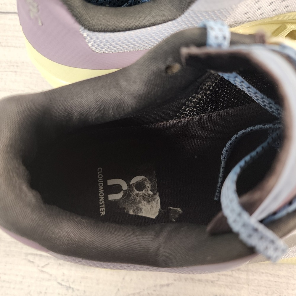 On Running Cloudmonster Women's Size 8 Lavender Gray Running Shoes Sneakers - Picture 11 of 12